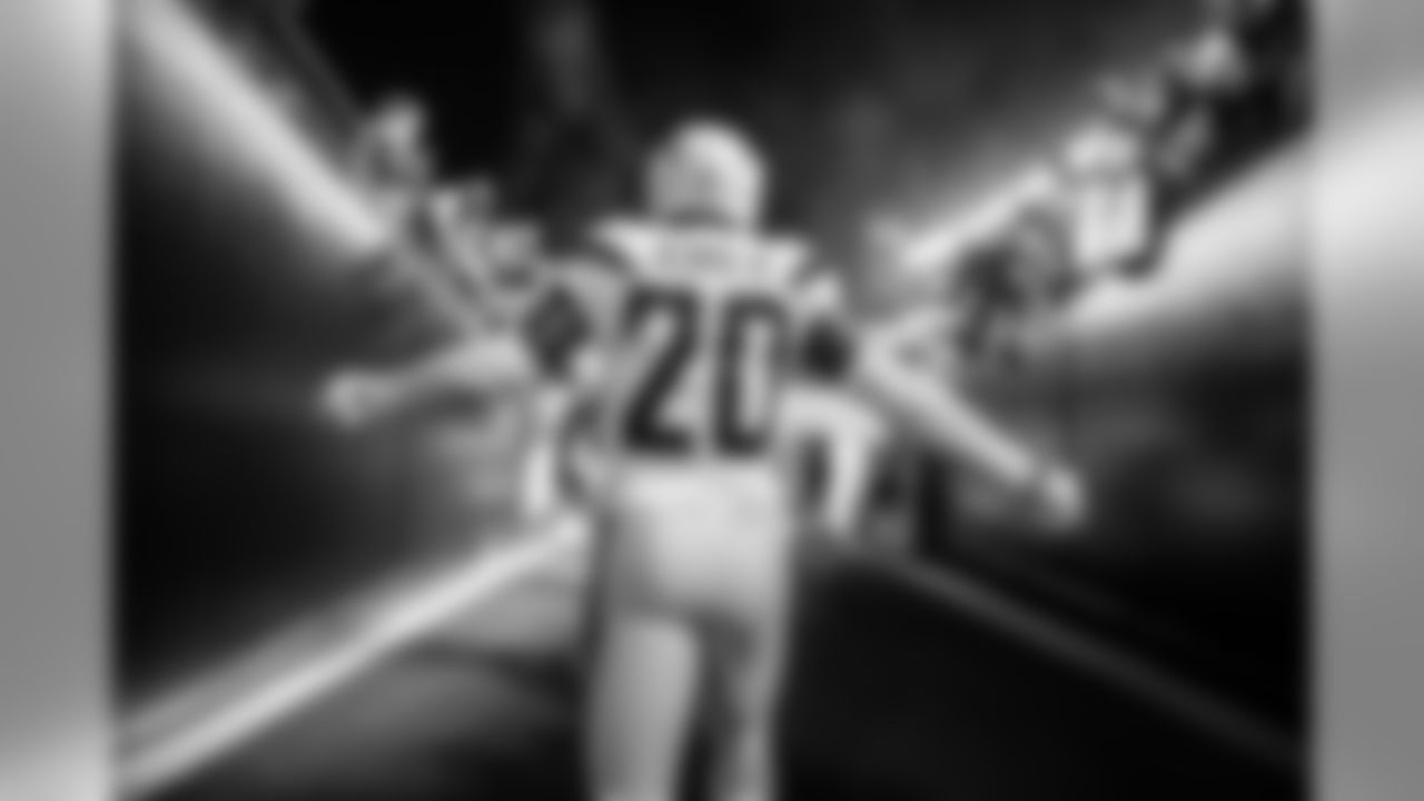 4 - Primetime: "I like tunnel shots and photos of players entering the field. This image of Desmond King was taken just before the start of our primetime win against the Pittsburgh Steelers in Week 13. It was the Bolts' first Sunday Night Football game since 2014."