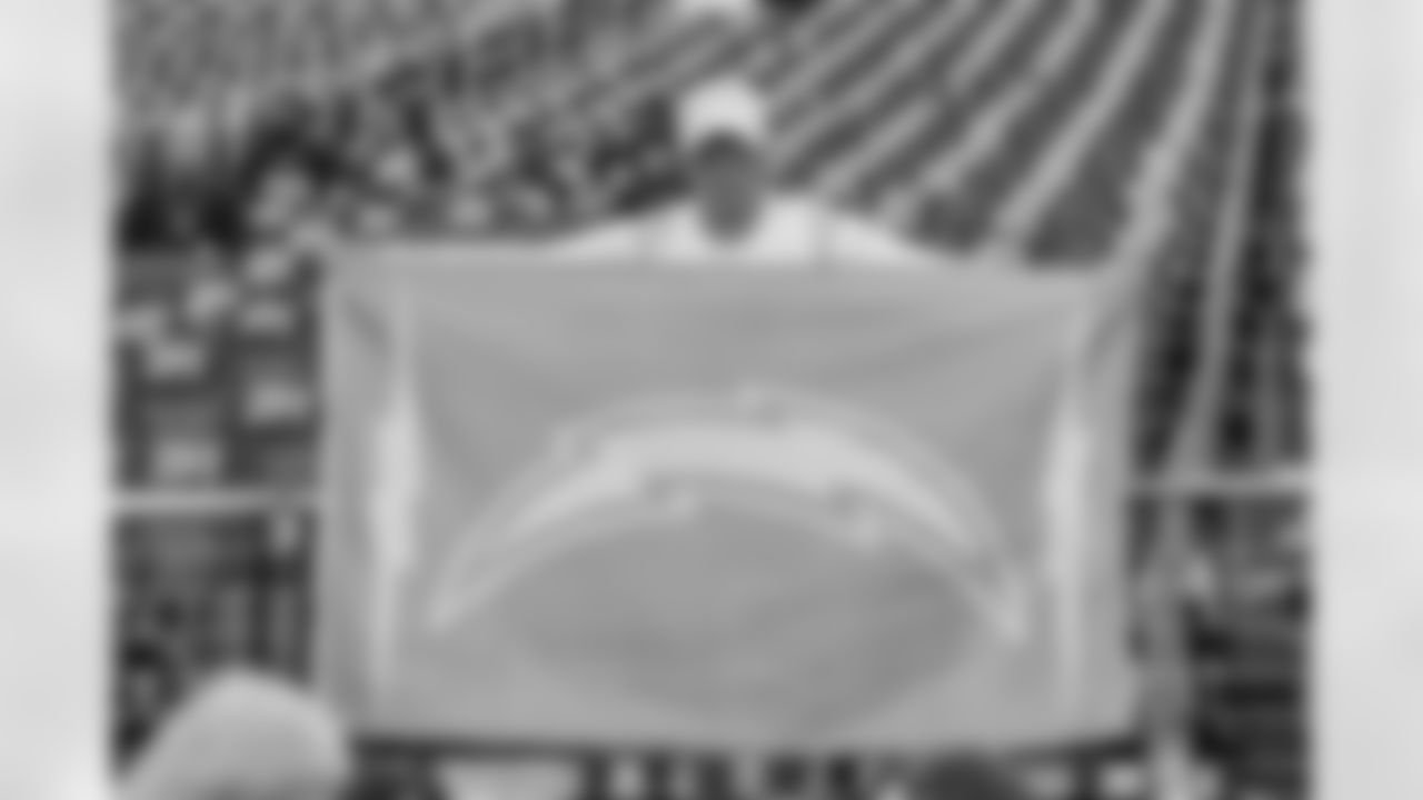 The Los Angeles Chargers prepare to play against the Las Vegas Raiders at Allegiant Stadium on December 4, 2022 in Las Vegas, Nevada.