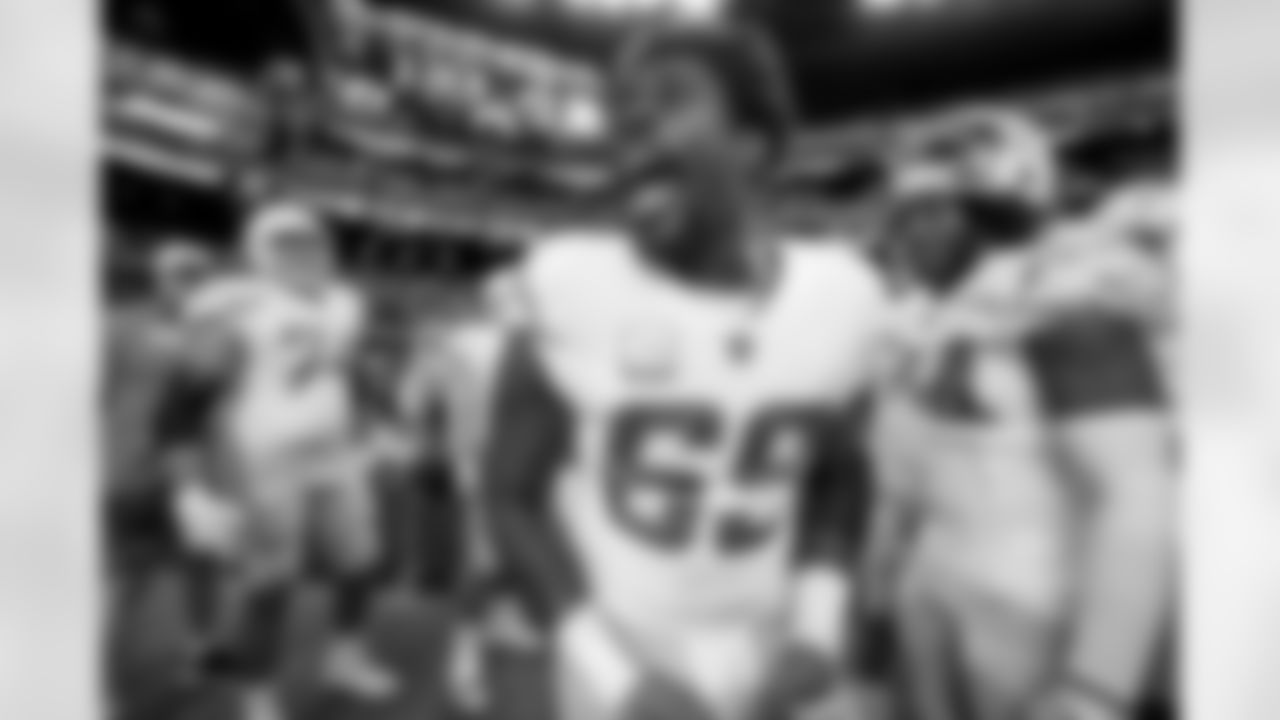 The Los Angeles Chargers prepare to play against the Las Vegas Raiders at Allegiant Stadium on December 4, 2022 in Las Vegas, Nevada.