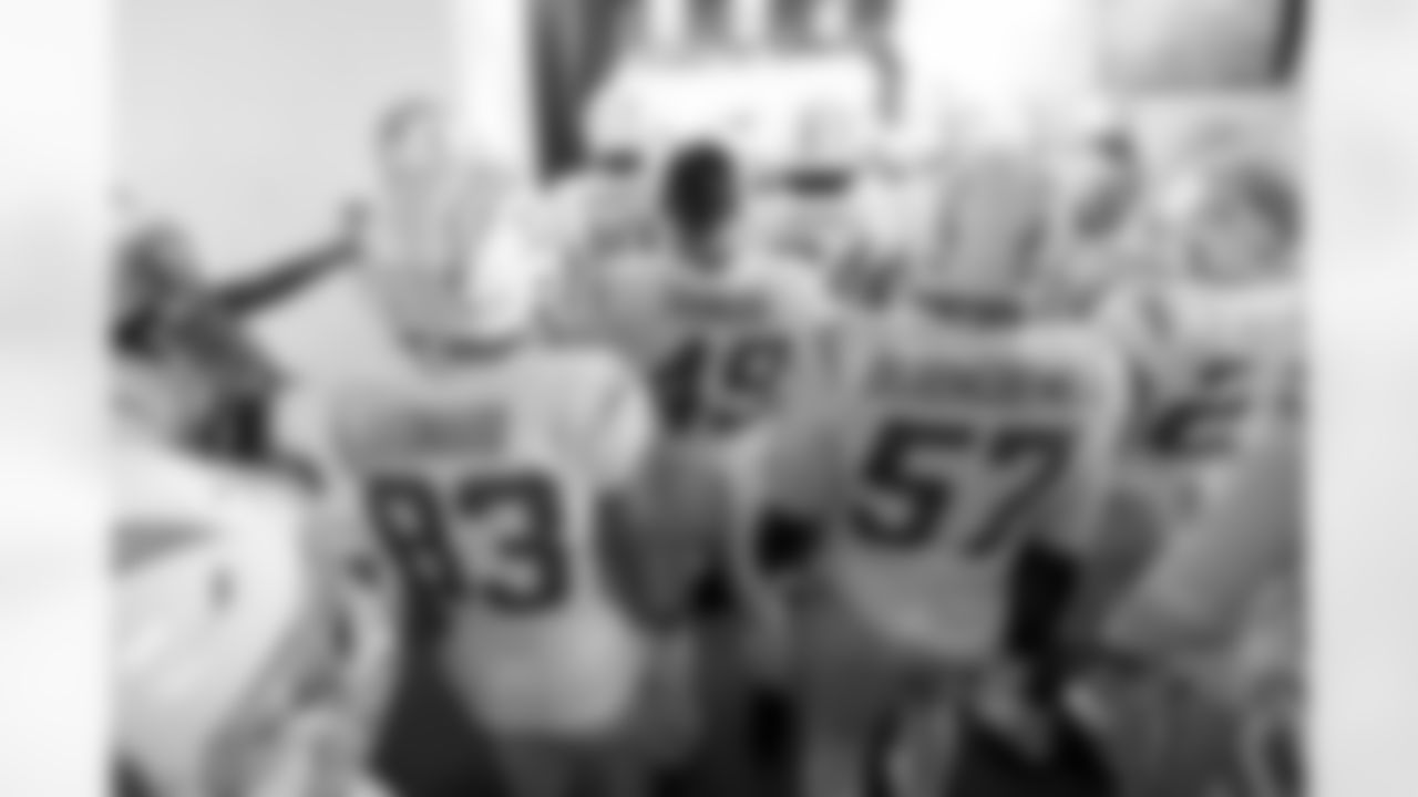 The Los Angeles Chargers prepare to play against the Las Vegas Raiders at Allegiant Stadium on December 4, 2022 in Las Vegas, Nevada.