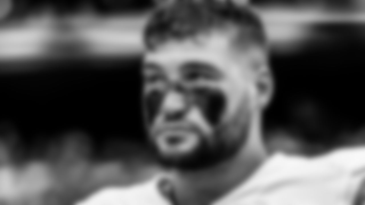 Take a look at the best black and white photos from when the Los Angeles Chargers defeated the Houston Texans by a score of 34-24 at NRG Stadium on October 2nd, 2022 in Houston, Texas.