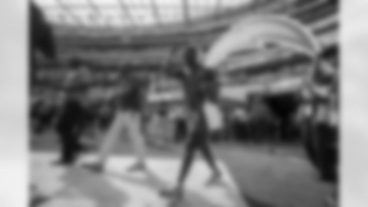 The Los Angeles Chargers prepare to play against the Seattle Seahawks at SoFi Stadium on October 23, 2022 in Inglewood, California.