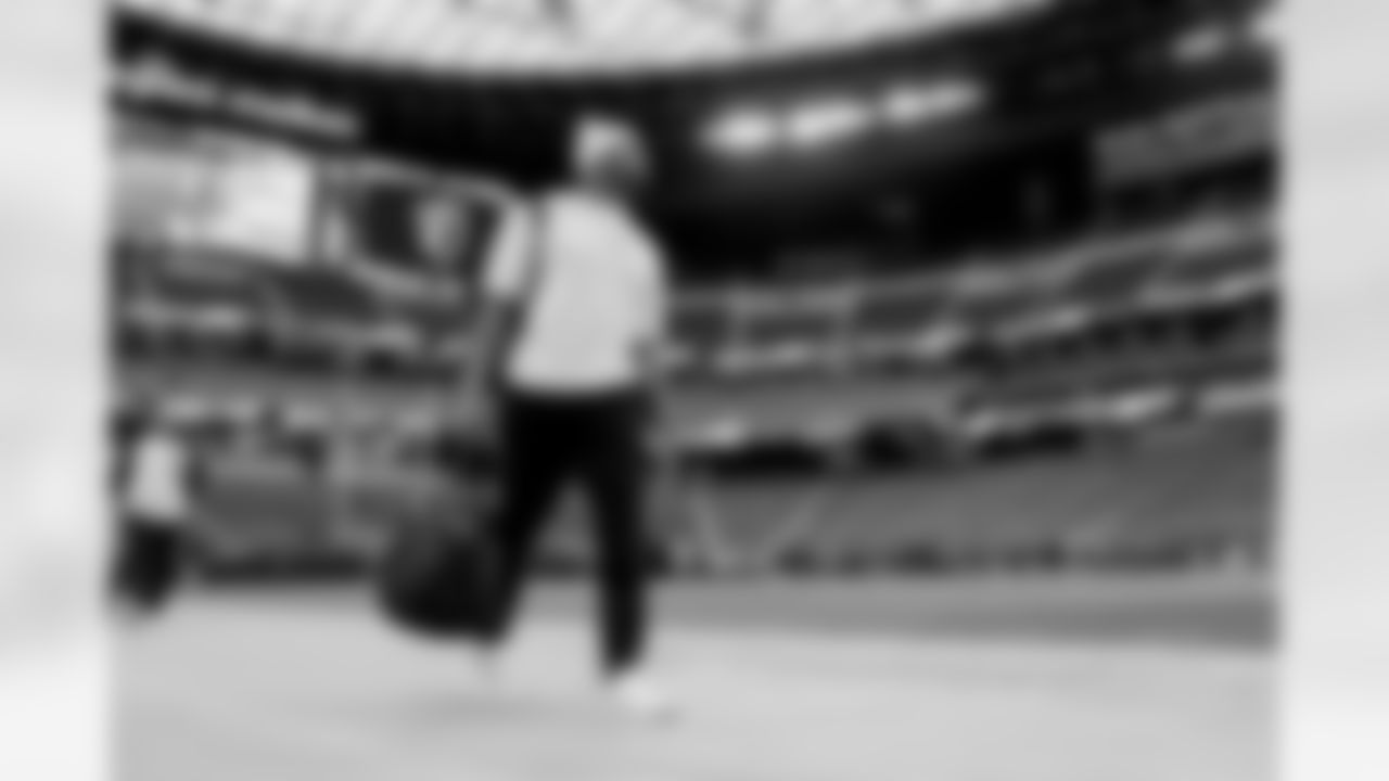 The Los Angeles Chargers arrive at Allegiant Stadium to play against the Las Vegas Raiders on December 4, 2022 in Las Vegas, Nevada.