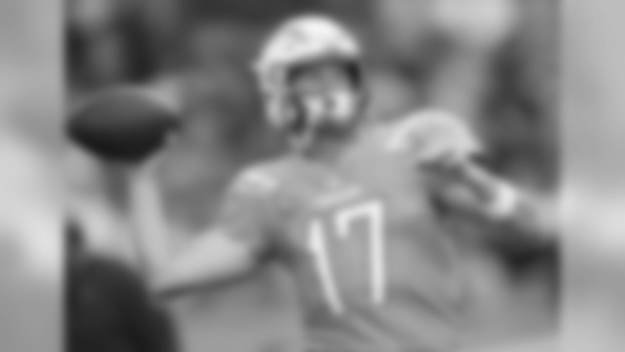 Philip Rivers throws the ball during warmups at Wembley Stadium in London before the Week 7 matchup against the Tennessee Titans.
