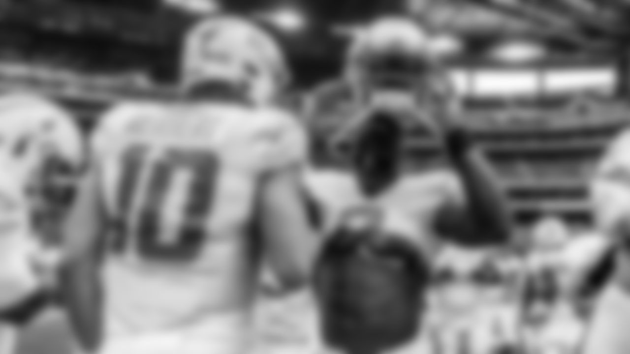 Take a look at the best black and white photos from when the Los Angeles Chargers defeated the Houston Texans by a score of 34-24 at NRG Stadium on October 2nd, 2022 in Houston, Texas.
