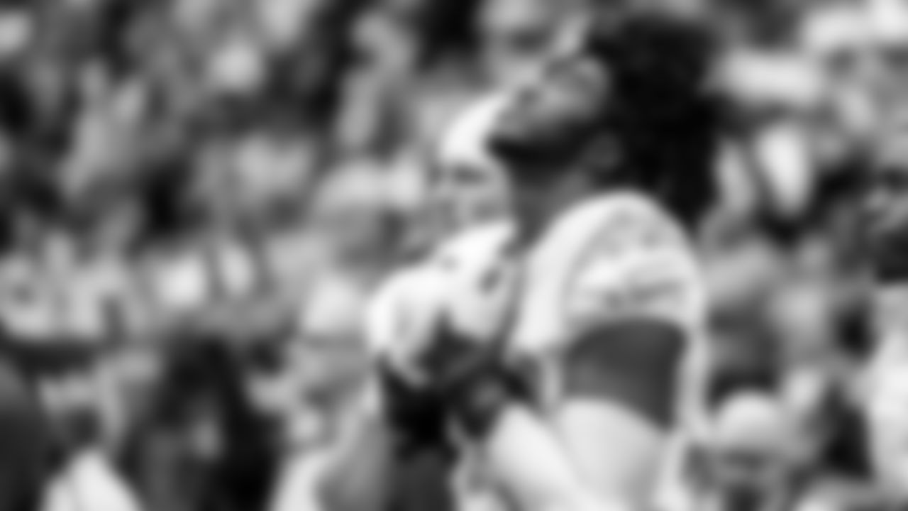 Take a look at the best black and white photos from when the Los Angeles Chargers defeated the Houston Texans by a score of 34-24 at NRG Stadium on October 2nd, 2022 in Houston, Texas.