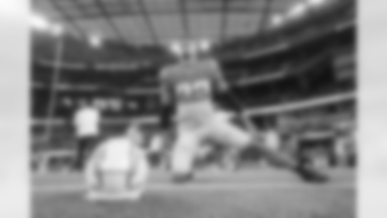The Los Angeles Chargers prepare to play against the Miami Dolphins at SoFi Stadium on December 11, 2022 in Inglewood, California.