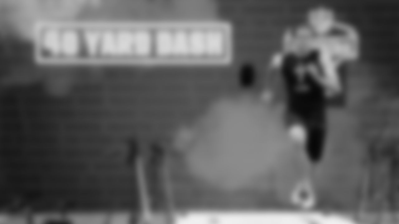 Justin Herbert at the 2020 NFL Scouting Combine in Indianapolis