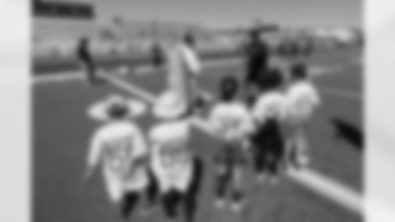 The Los Angeles Chargers host a Play60 event with Bob Hope USO on Saturday, April 1, 2023 at Poly High School in Long Beach, CA.