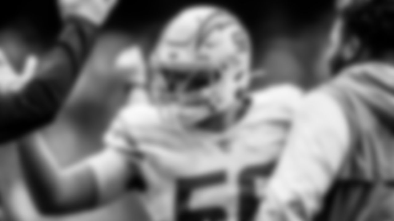 Take a look at the best black and white photos from when the Los Angeles Chargers defeated the Houston Texans by a score of 34-24 at NRG Stadium on October 2nd, 2022 in Houston, Texas.