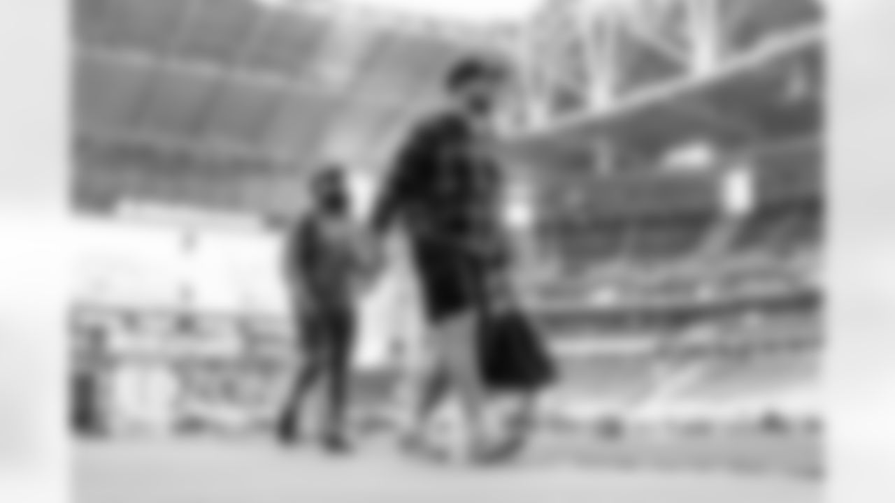 The Los Angeles Chargers arrive at State Farm Stadium to play the Arizona Cardinals in Glendale, Arizona
