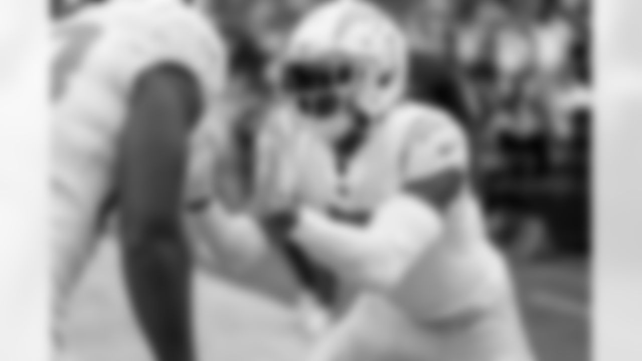 The Los Angeles Chargers prepare to play against the Las Vegas Raiders at Allegiant Stadium on December 4, 2022 in Las Vegas, Nevada.