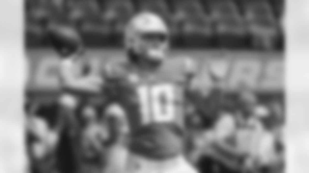 The Los Angeles Chargers prepare to play against the Jacksonville Jaguars at SoFi Stadium on September 25, 2022 in Inglewood, California.