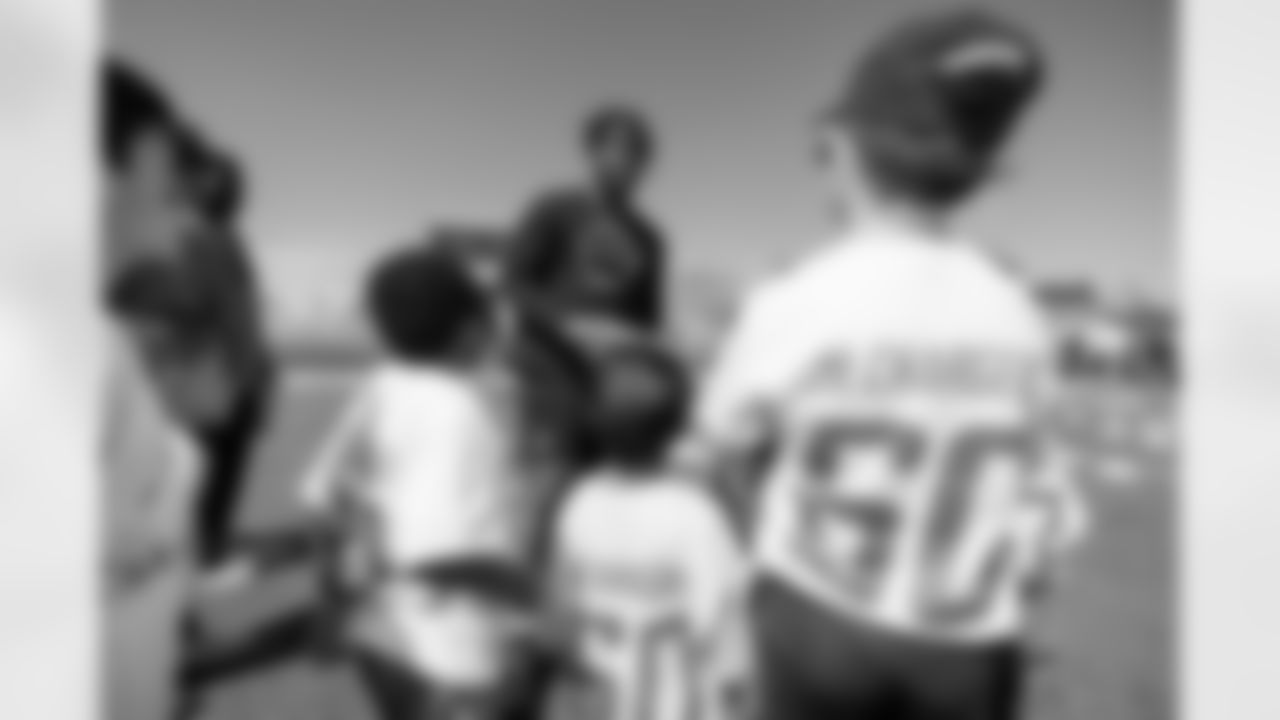 The Los Angeles Chargers host a Play60 event with Bob Hope USO on Saturday, April 1, 2023 at Poly High School in Long Beach, CA.