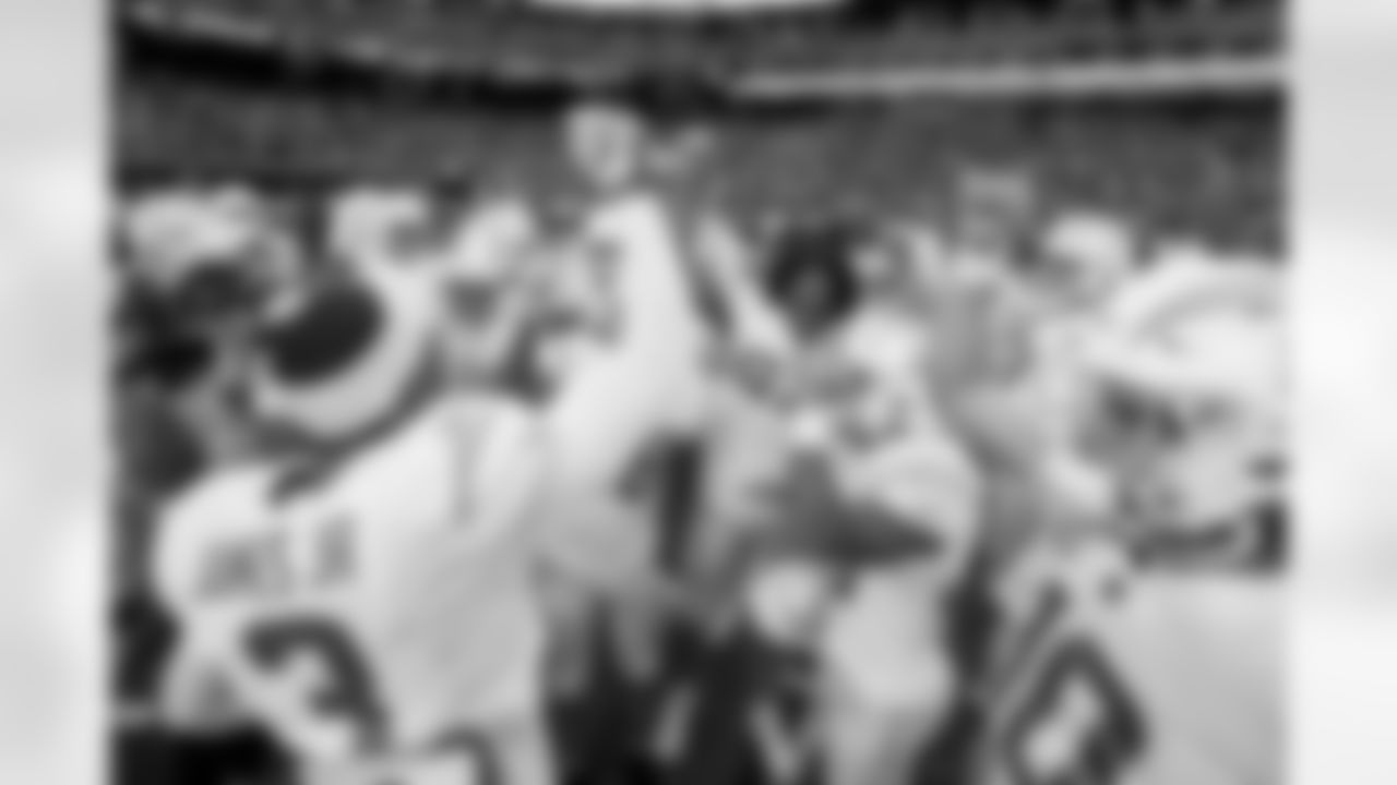 The Los Angeles Chargers prepare to play against the Las Vegas Raiders at Allegiant Stadium on December 4, 2022 in Las Vegas, Nevada.