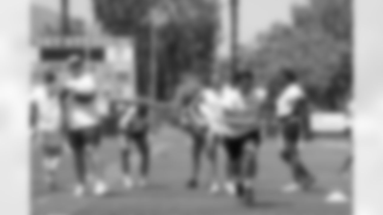 The Chargers hosted a girl's flag football camp for the Corona-Norco School District at Centennial High School.