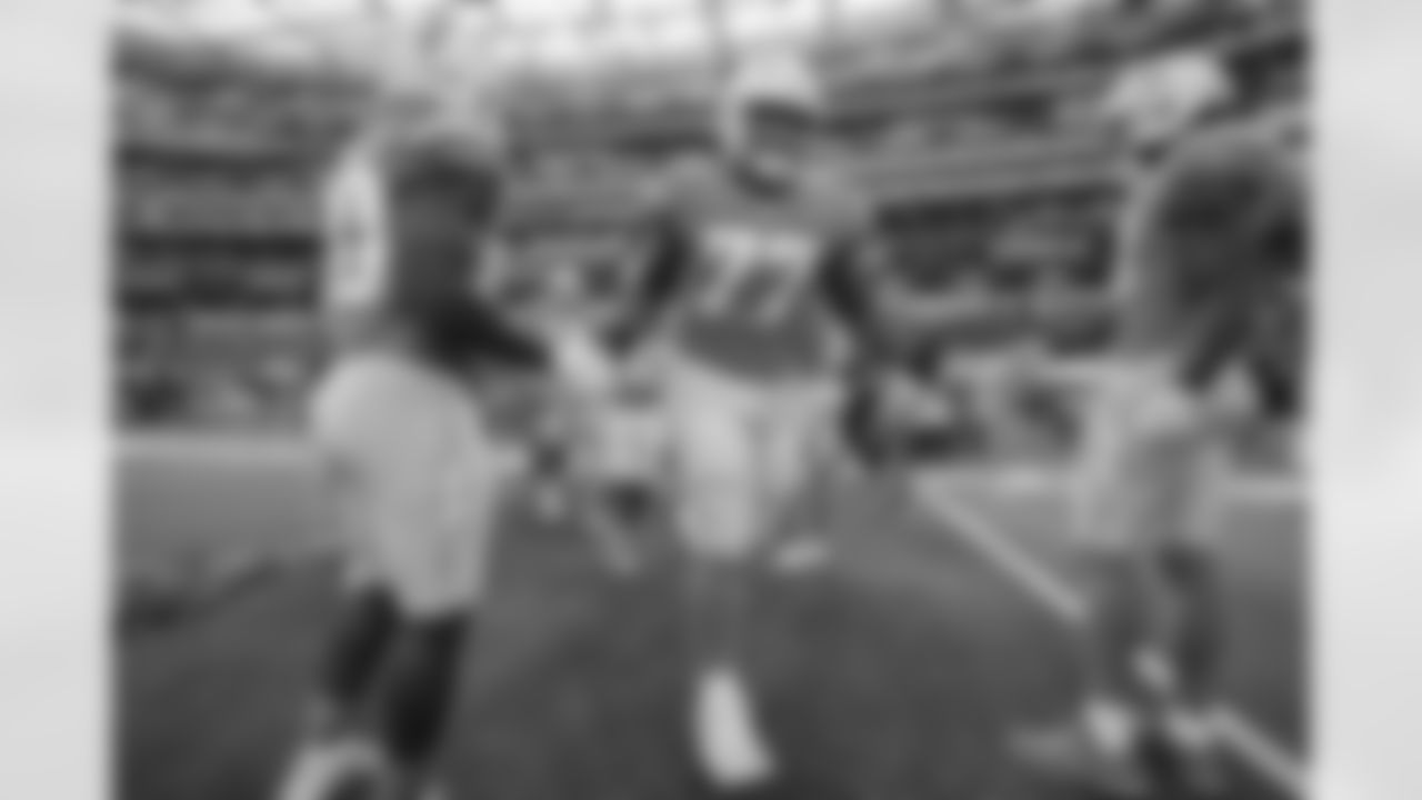 The Los Angeles Chargers prepare to play against the Denver Broncos at SoFi Stadium on October 17, 2022 in Los Angeles, California.
