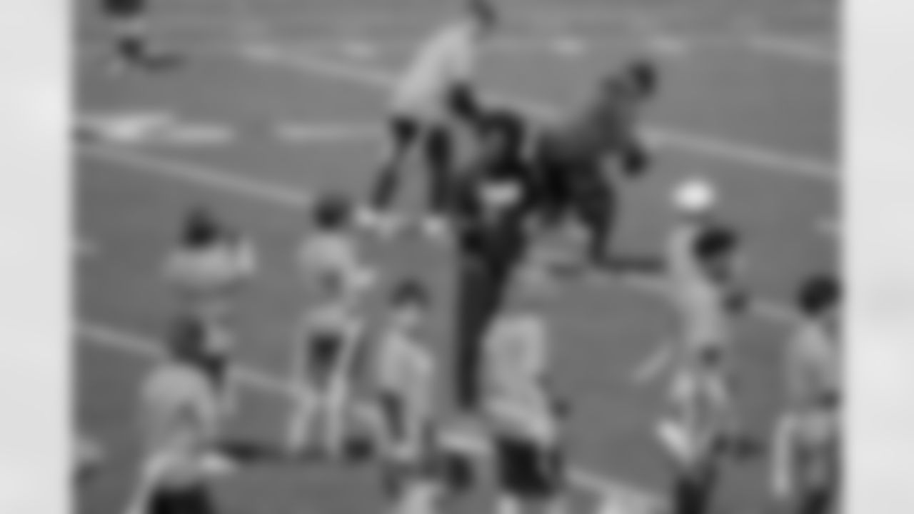 The Los Angeles Chargers partner with the San Diego Unified School District to host a flag football camp for middle schoolers on Saturday, April 8, 2023 at Madison High School in San Diego, CA.