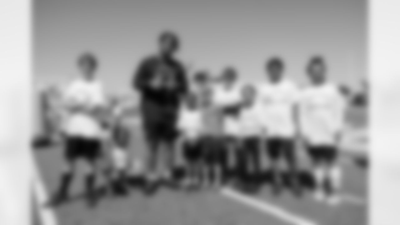 The Los Angeles Chargers host a Play60 event with Bob Hope USO on Saturday, April 1, 2023 at Poly High School in Long Beach, CA.