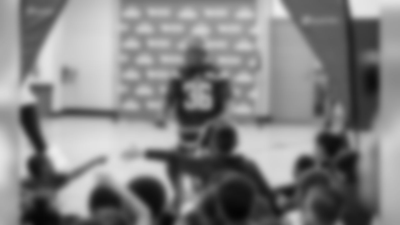 Los Angeles Chargers host Bikes For Kids at Cesar Chavez Elementary School on Tuesday, Dec. 4, 2018 in Long Beach, CA.