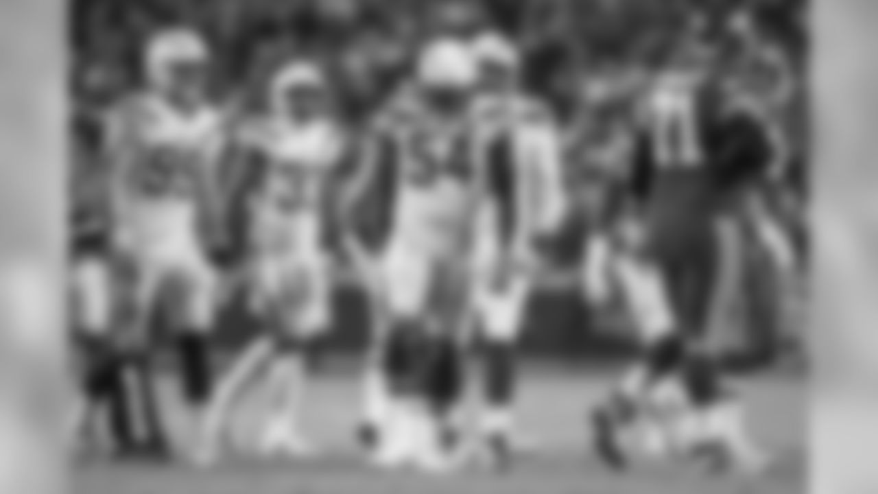 Melvin Ingram on the field during the Thursday night matchup against the Kansas City Chiefs at Arrowhead Stadium.