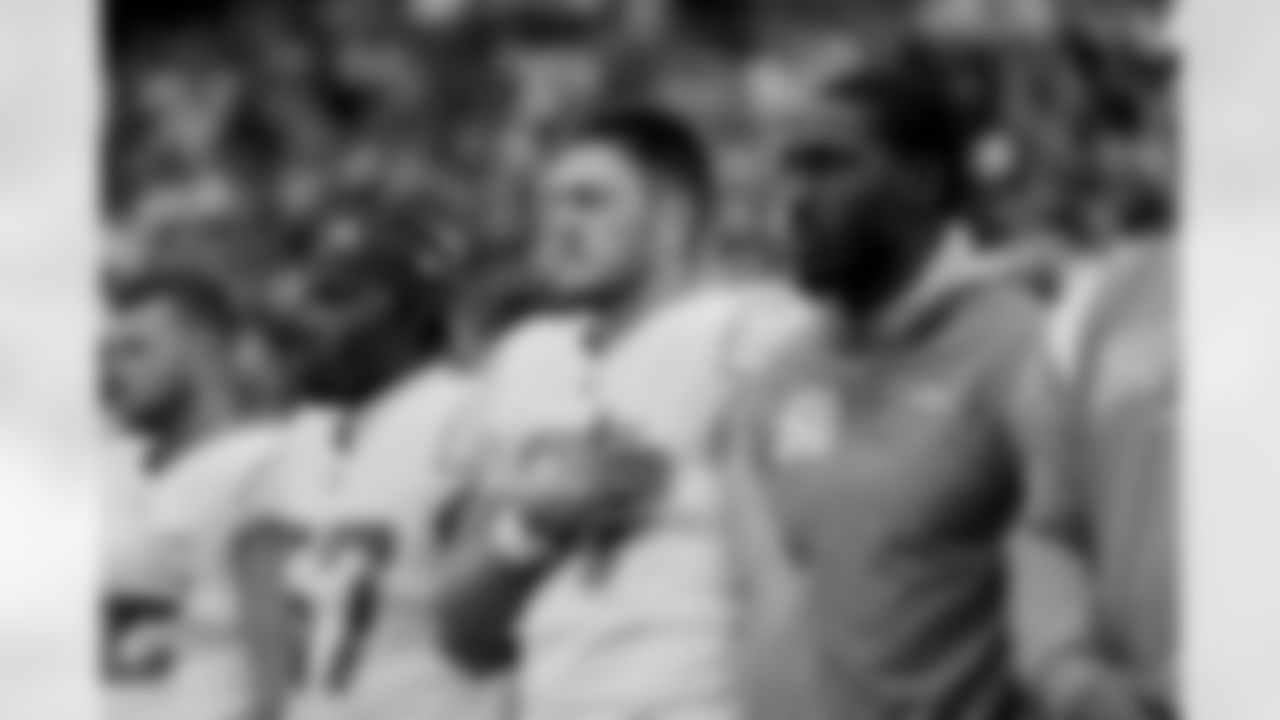 The Los Angeles Chargers prepare to play against the Houston Texans at NRG Stadium on October 2, 2022 in Houston, Texas.