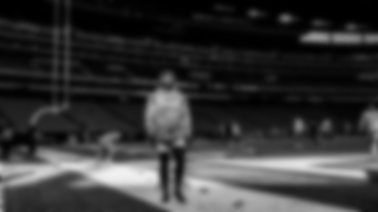 Take a look at the best black and white photos from when the Los Angeles Chargers defeated the Houston Texans by a score of 34-24 at NRG Stadium on October 2nd, 2022 in Houston, Texas.