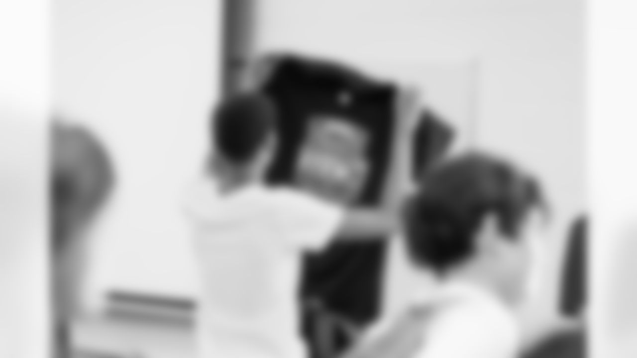 The Los Angeles Chargers host a celebration for the STEM on the Sidelines winners on Tuesday, March 28, 2023 at University High School in Irvine, CA.