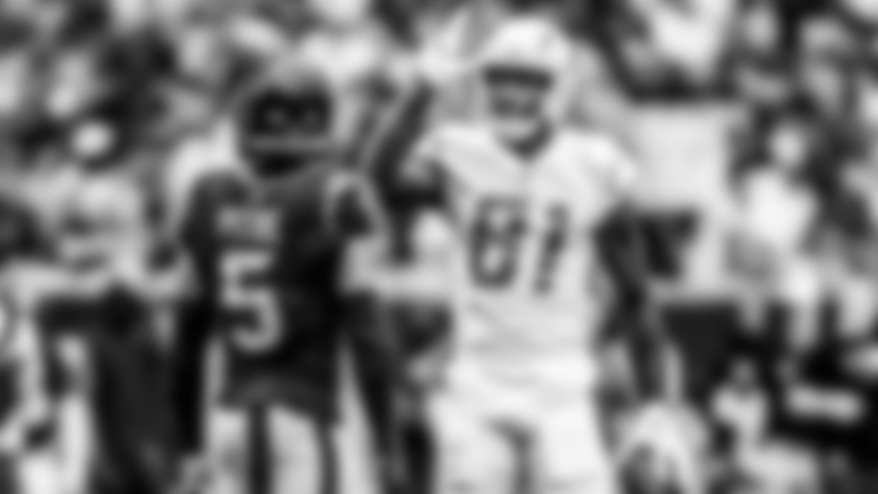 Take a look at the best black and white photos from when the Los Angeles Chargers defeated the Houston Texans by a score of 34-24 at NRG Stadium on October 2nd, 2022 in Houston, Texas.