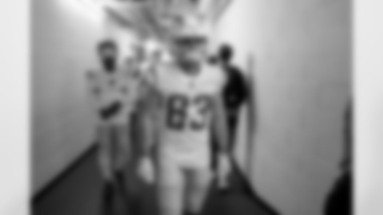 The Los Angeles Chargers prepare to play against the Las Vegas Raiders at Allegiant Stadium on December 4, 2022 in Las Vegas, Nevada.