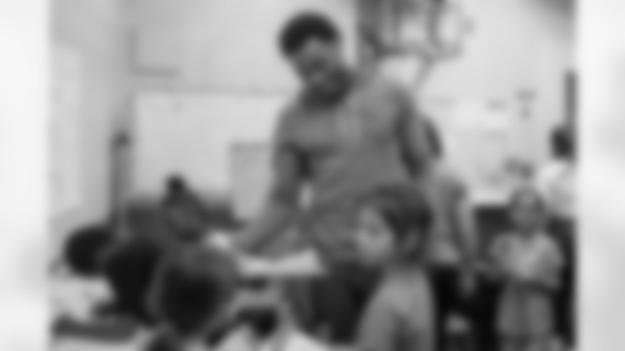 The Los Angeles Chargers participate in the "Bolts Book Club" on Tuesday, July 18, 2023 at Watts/Willowbrook Boys & Girls Club in Los Angeles, CA.
