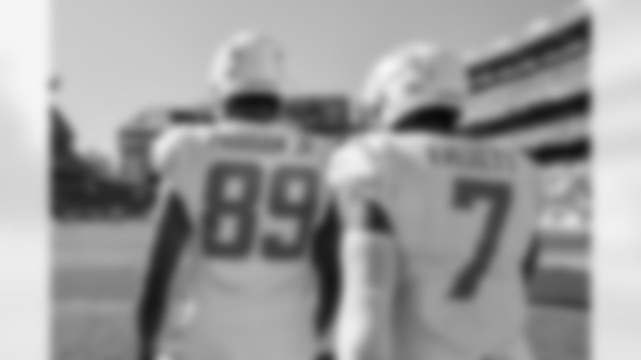 The Los Angeles Chargers prepare to play against the Cleveland Browns at FirstEnergy Stadium on October 9, 2022 in Los Angeles, California.