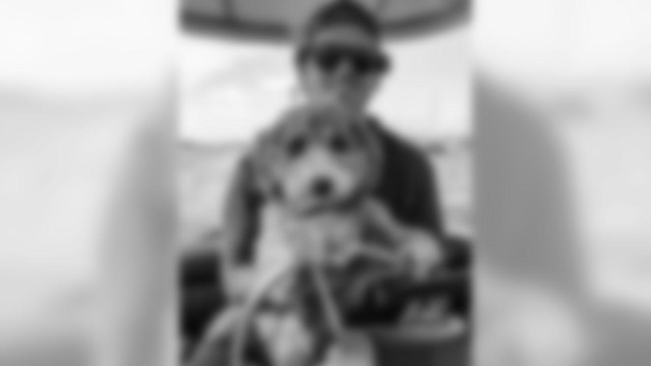 Hunter Henry and his dog Cooper.