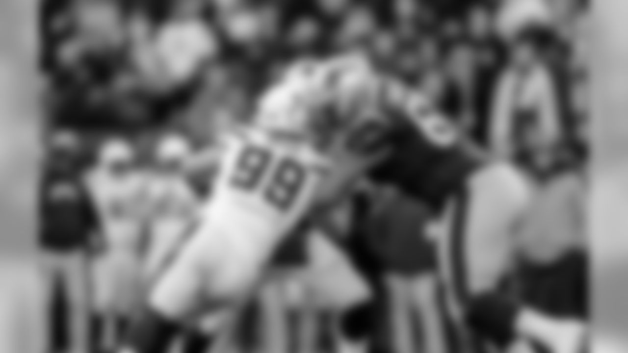 Joey Bosa during the Divisional Round matchup against the New England Patriots at Gillette Stadium.