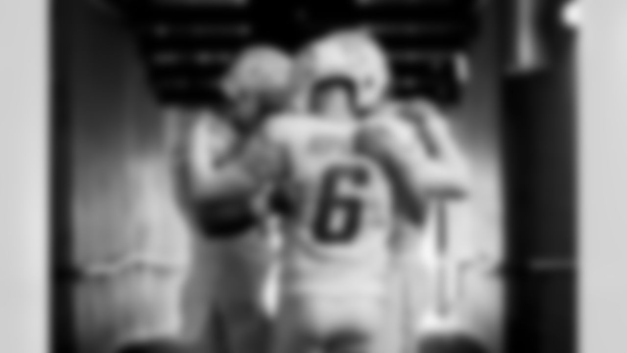 The Los Angeles Chargers prepare to play against the Houston Texans at NRG Stadium on October 2, 2022 in Houston, Texas.