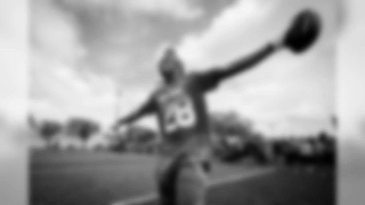 Melvin Gordon arrives at Pro Bowl practice on Thursday, Jan. 24, 2019 in Orlando, FL.