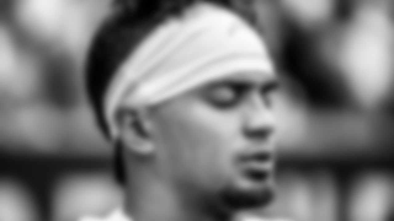 Take a look at the best black and white photos from when the Los Angeles Chargers defeated the Houston Texans by a score of 34-24 at NRG Stadium on October 2nd, 2022 in Houston, Texas.