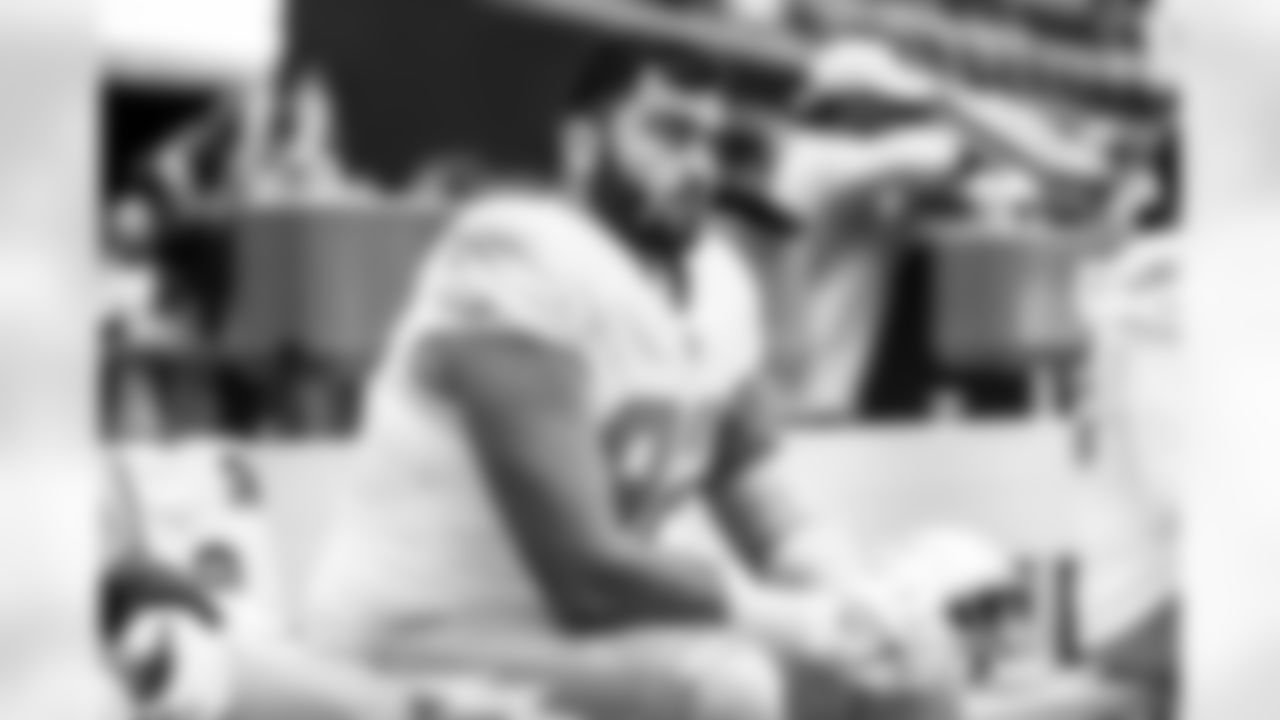 The Los Angeles Chargers prepare to play against the Las Vegas Raiders at Allegiant Stadium on December 4, 2022 in Las Vegas, Nevada.