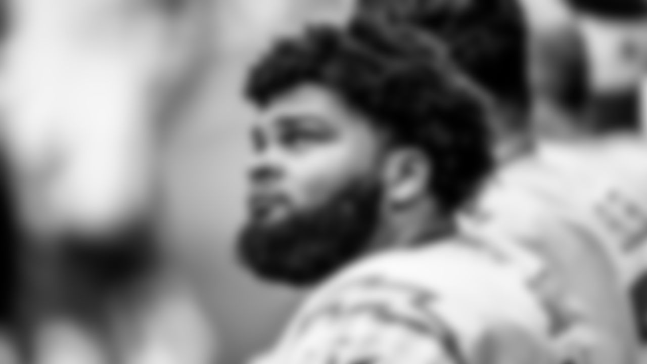 Take a look at the best black and white photos from when the Los Angeles Chargers defeated the Houston Texans by a score of 34-24 at NRG Stadium on October 2nd, 2022 in Houston, Texas.