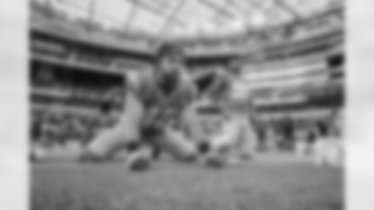 The Los Angeles Chargers prepare to play against the Denver Broncos at SoFi Stadium on October 17, 2022 in Los Angeles, California.