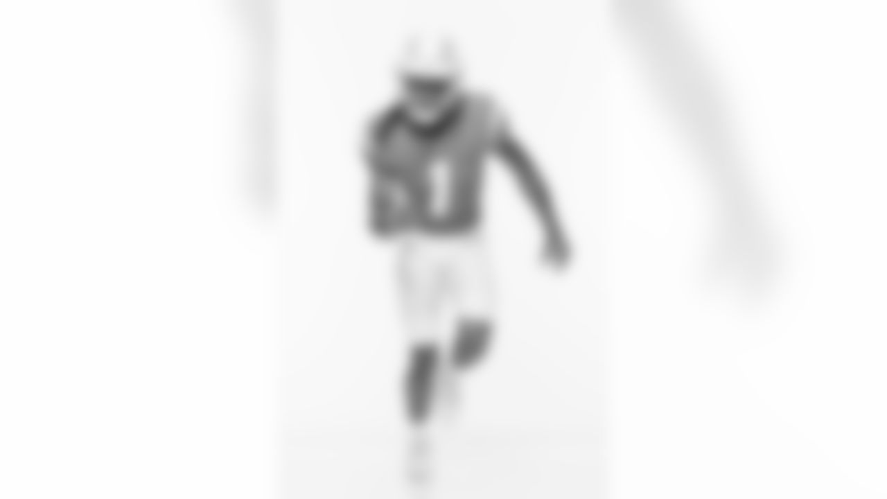 Los Angeles Chargers players pose for photos at the team's annual Media Day on Monday, June 12, 2023 at Hoag Performance Center in Costa Mesa, CA.