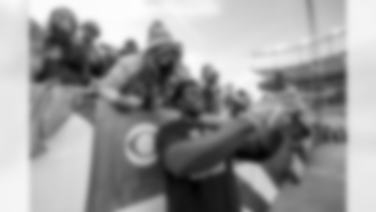 The Los Angeles Chargers prepare to play against the Denver Broncos at Empower Field at Mile High on January 8, 2023 in Denver, Colorado.