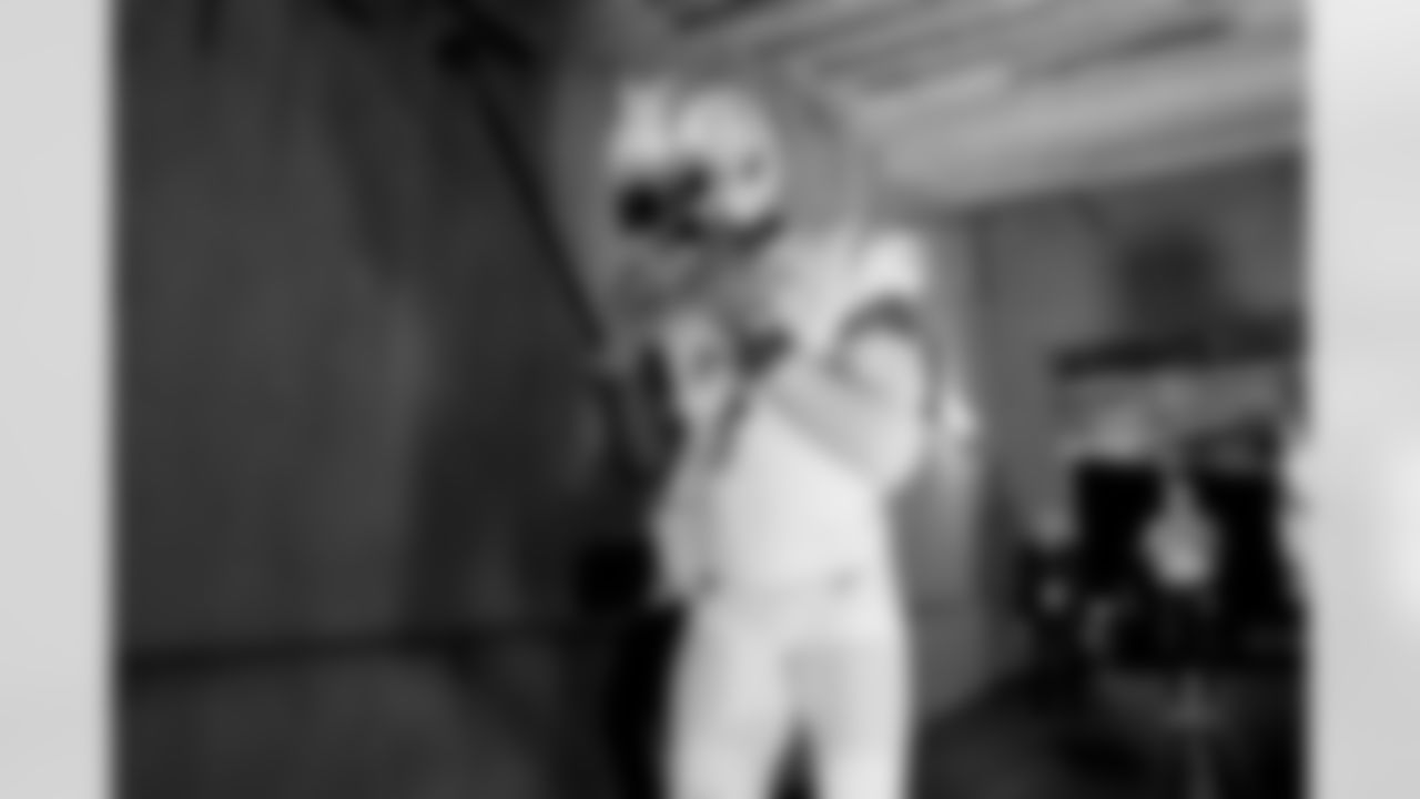 The Los Angeles Chargers prepare to play against the Houston Texans at NRG Stadium on October 2, 2022 in Houston, Texas.