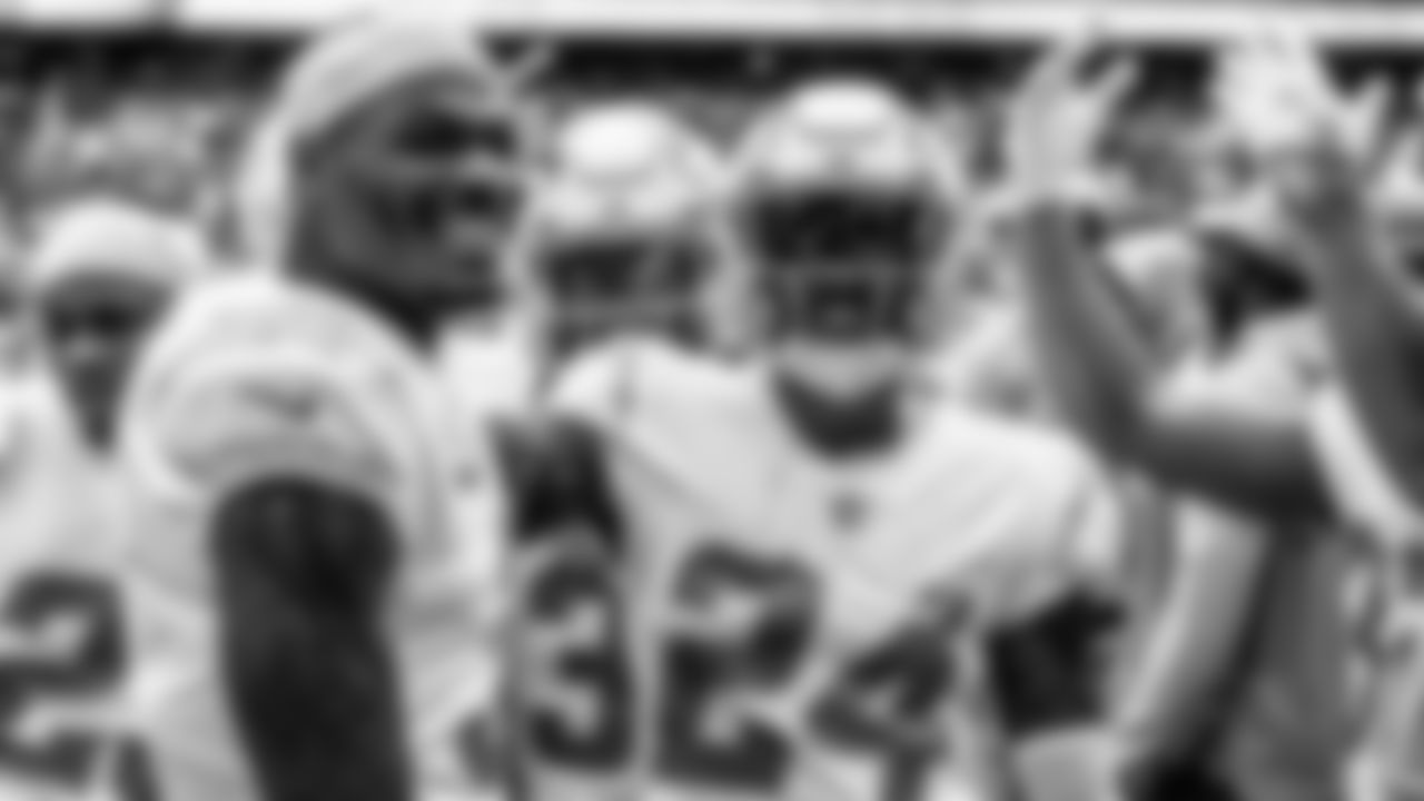 Take a look at the best black and white photos from when the Los Angeles Chargers defeated the Houston Texans by a score of 34-24 at NRG Stadium on October 2nd, 2022 in Houston, Texas.