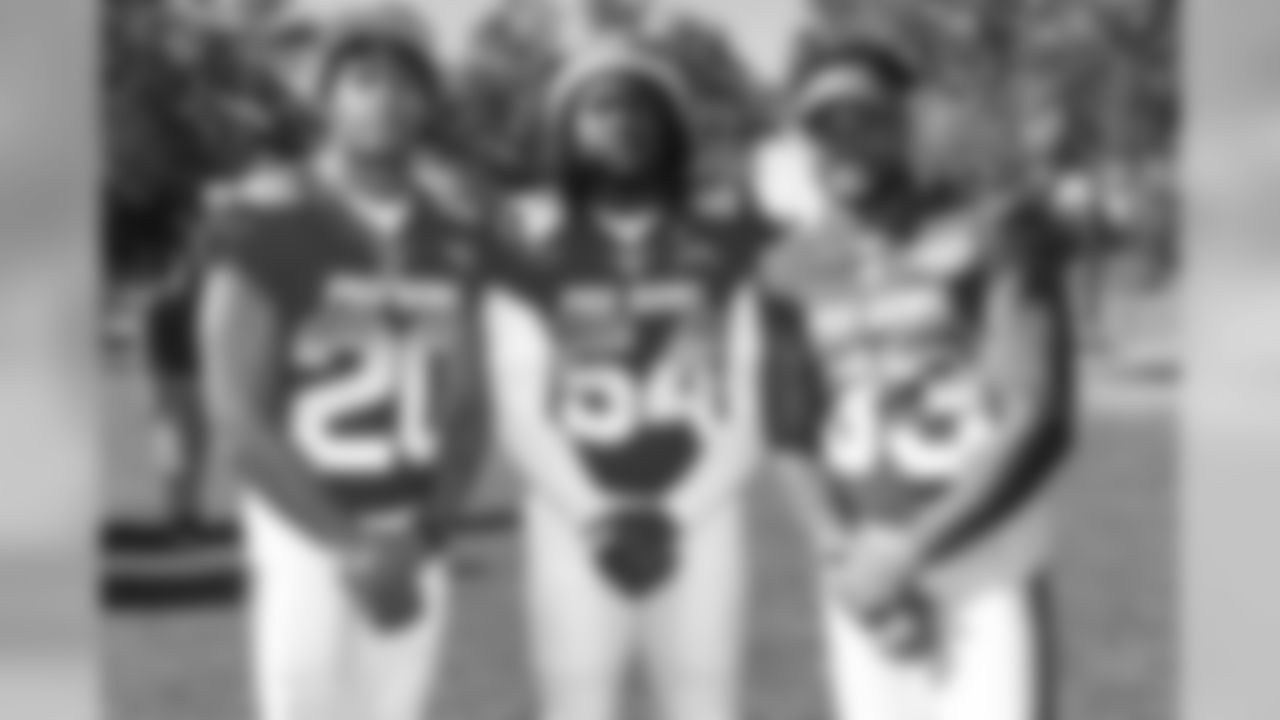 Jaguars CB Jalen Ramsey, Melvin Ingram and Jets safety Jamal Adams pose for a group photo ahead of Pro Bowl practice on Friday, Jan. 25, 2019 in Orlando, FL.