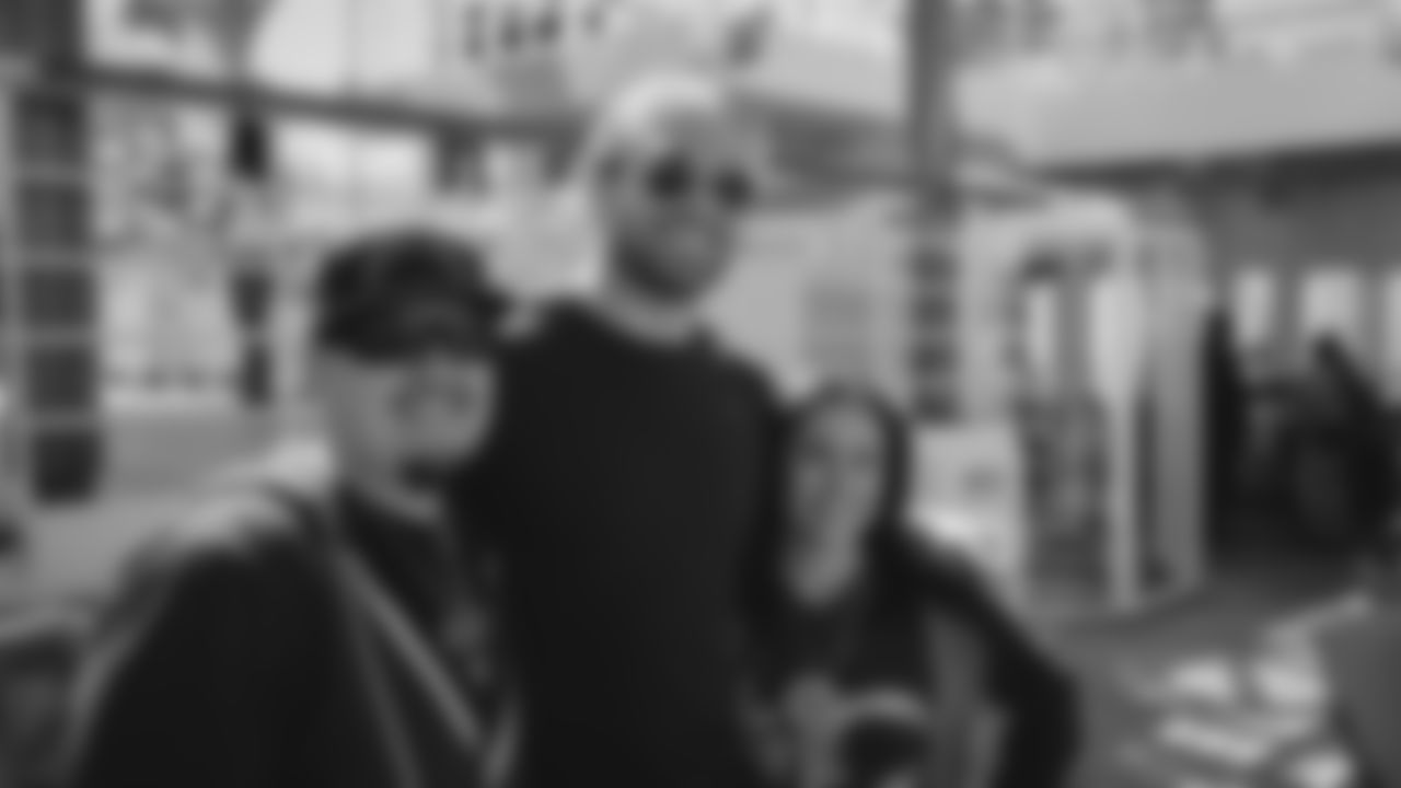 Sean Culkin poses with fans during the Chargers Fan Cruise to Ensenada, Mexico.