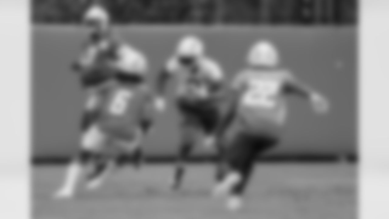 Chargers players during the fifth OTA of the 2023 off-season program