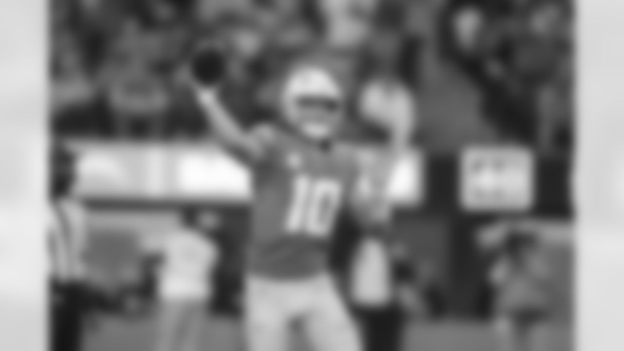 The Los Angeles Chargers defeated the Miami Dolphins by a score of 23-17 at SoFi Stadium on December 11, 2022 in Inglewood, California.