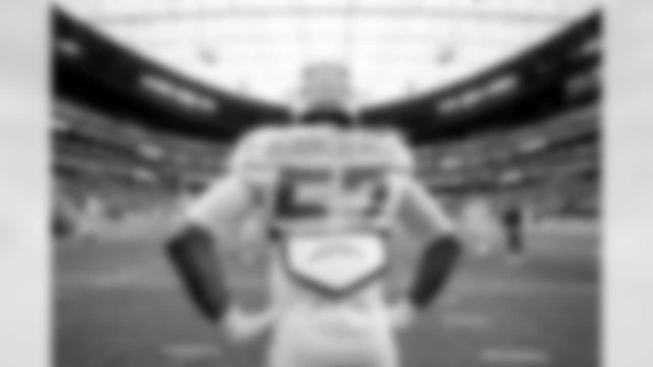 The Los Angeles Chargers prepare to play against the Las Vegas Raiders at Allegiant Stadium on December 4, 2022 in Las Vegas, Nevada.