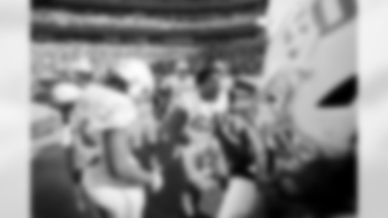The Los Angeles Chargers prepare to play against the Denver Broncos at Empower Field at Mile High on January 8, 2023 in Denver, Colorado.